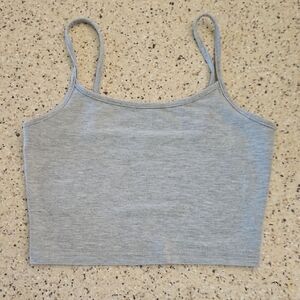 Gray Women's Crop Tank Top